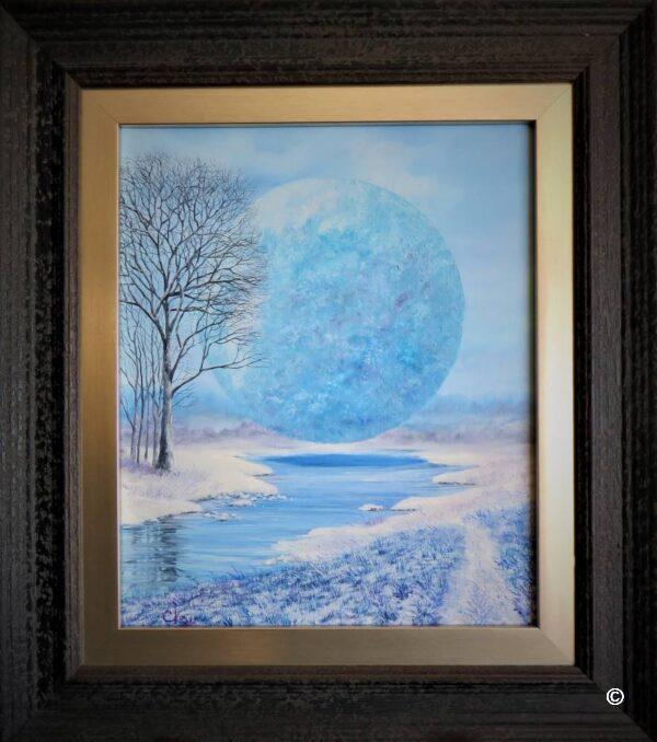 Ethereal moon painting