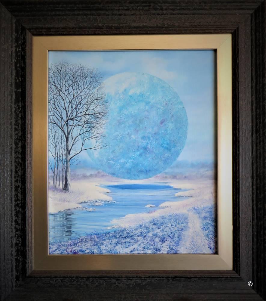 Ethereal Moon - Original Oil Painting from Chrissie Kay Art