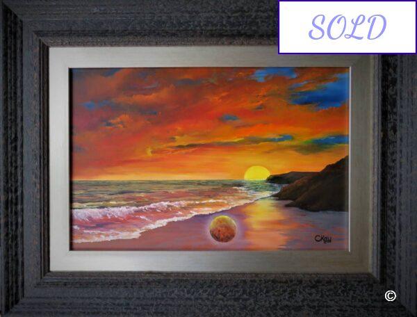 To see the world in a grain of sand painting
