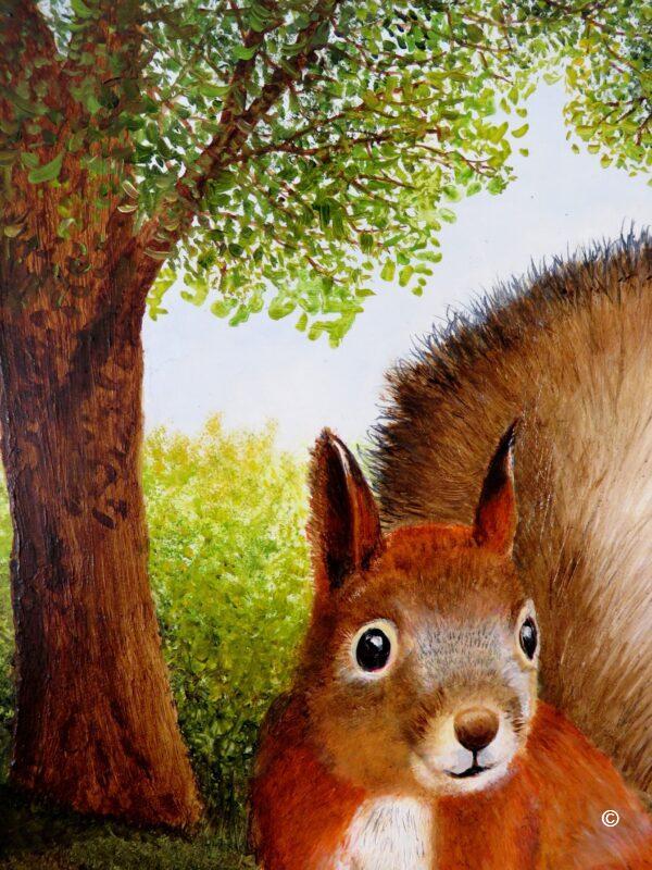 Bright eyed and bushy tailed (Cyril) - Framed Original - Image 2